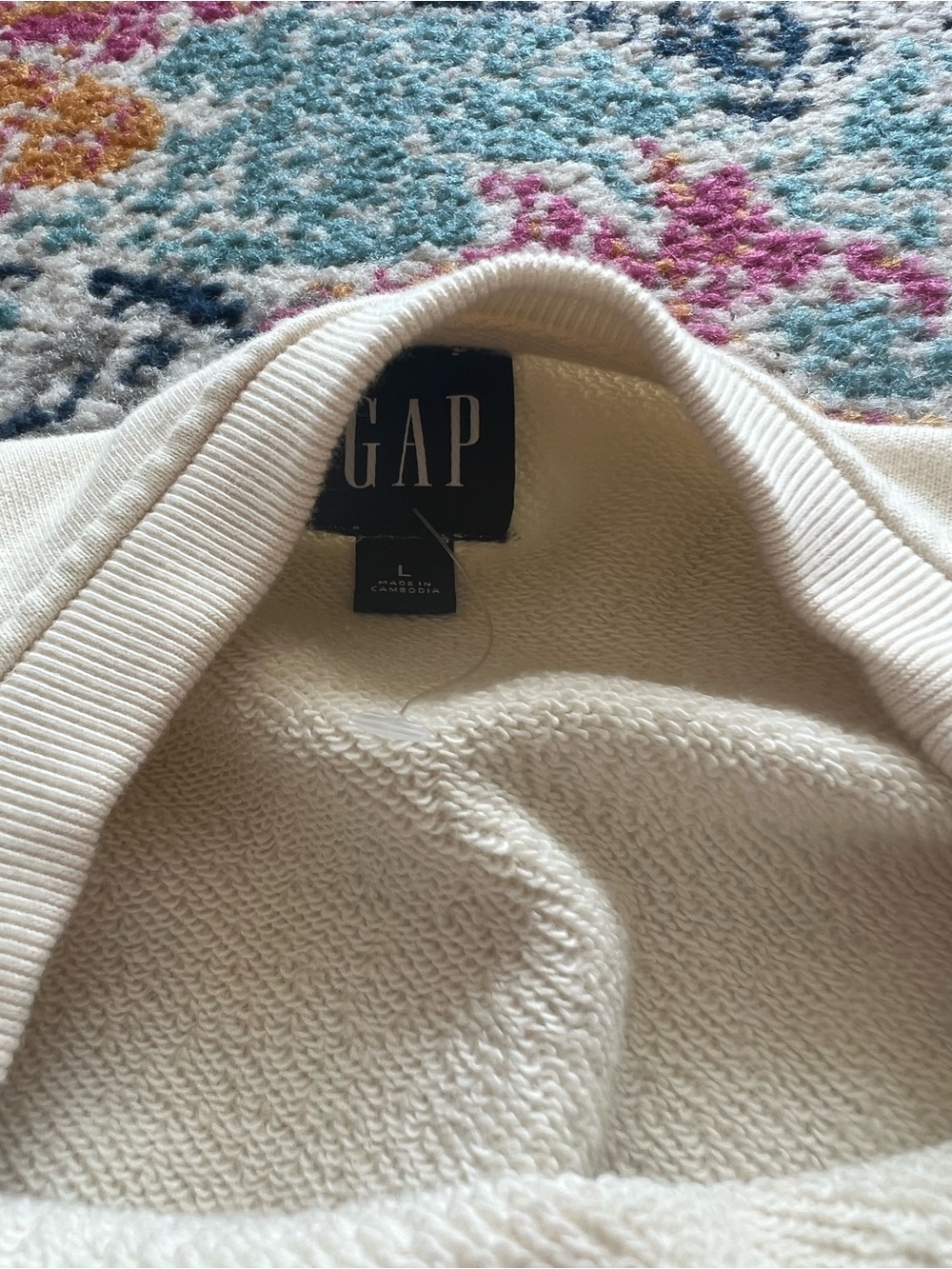 gap bubble hem sweatshirt - Picture 3 of 3